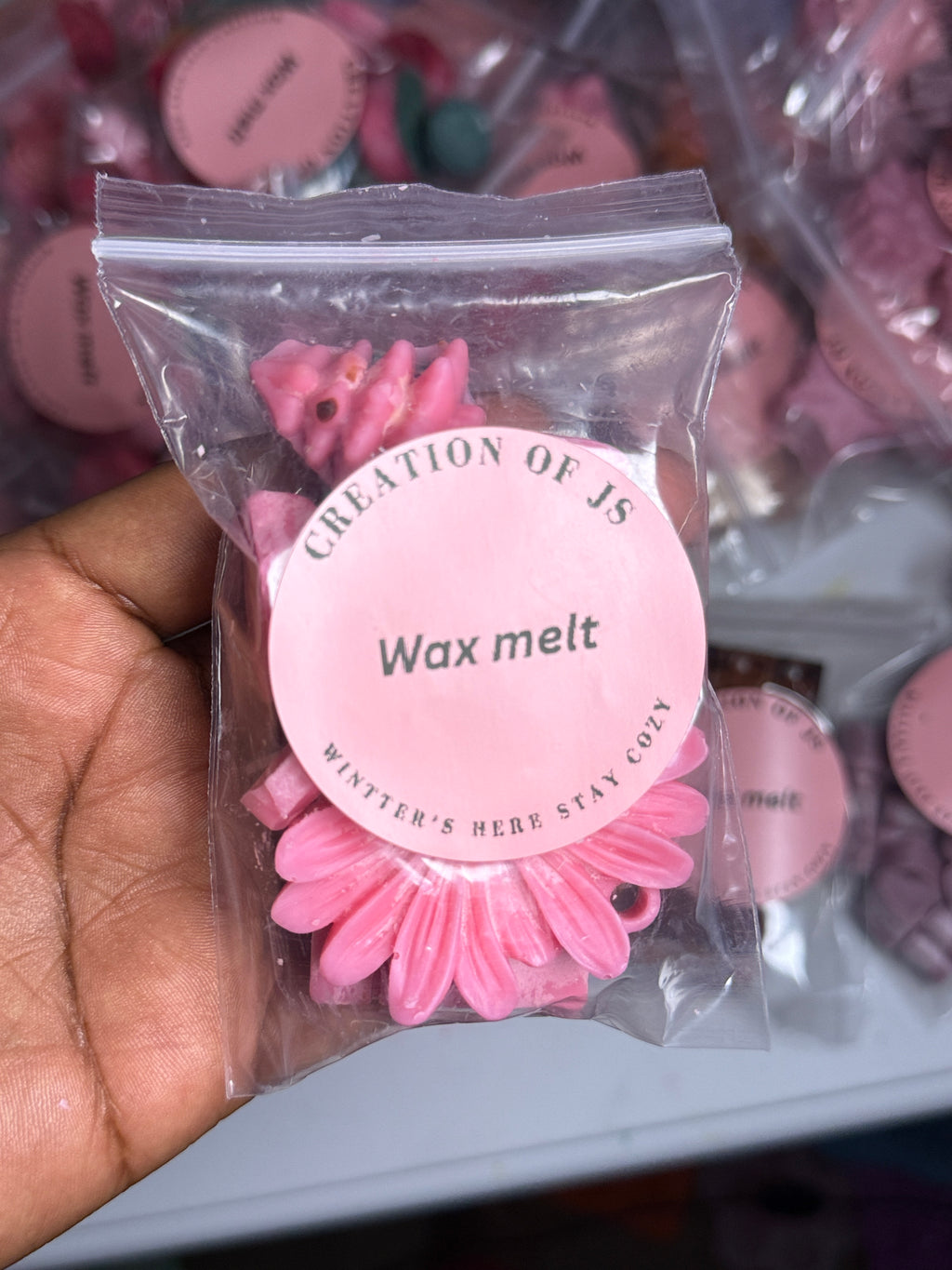 3 pack of Variety wax melt|different shapes|winter scented|different colors