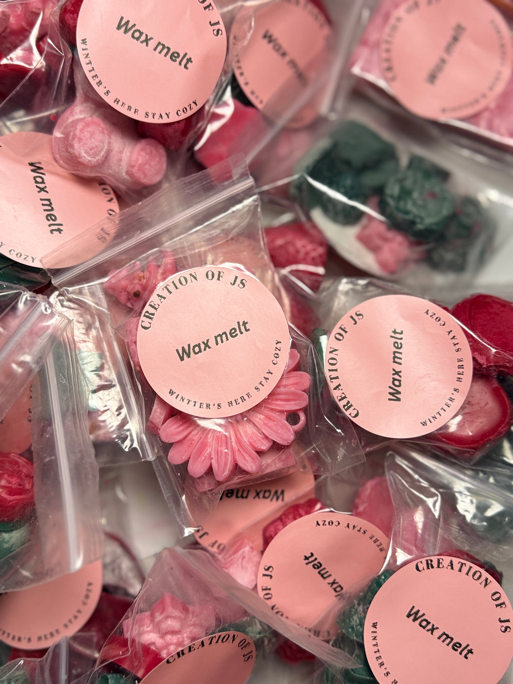 3 pack of Variety wax melt|different shapes|winter scented|different colors