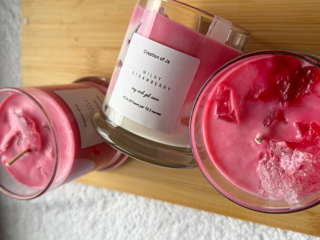 Iced milky strawberry