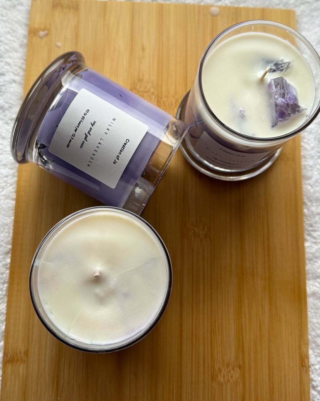 Iced milky lavender