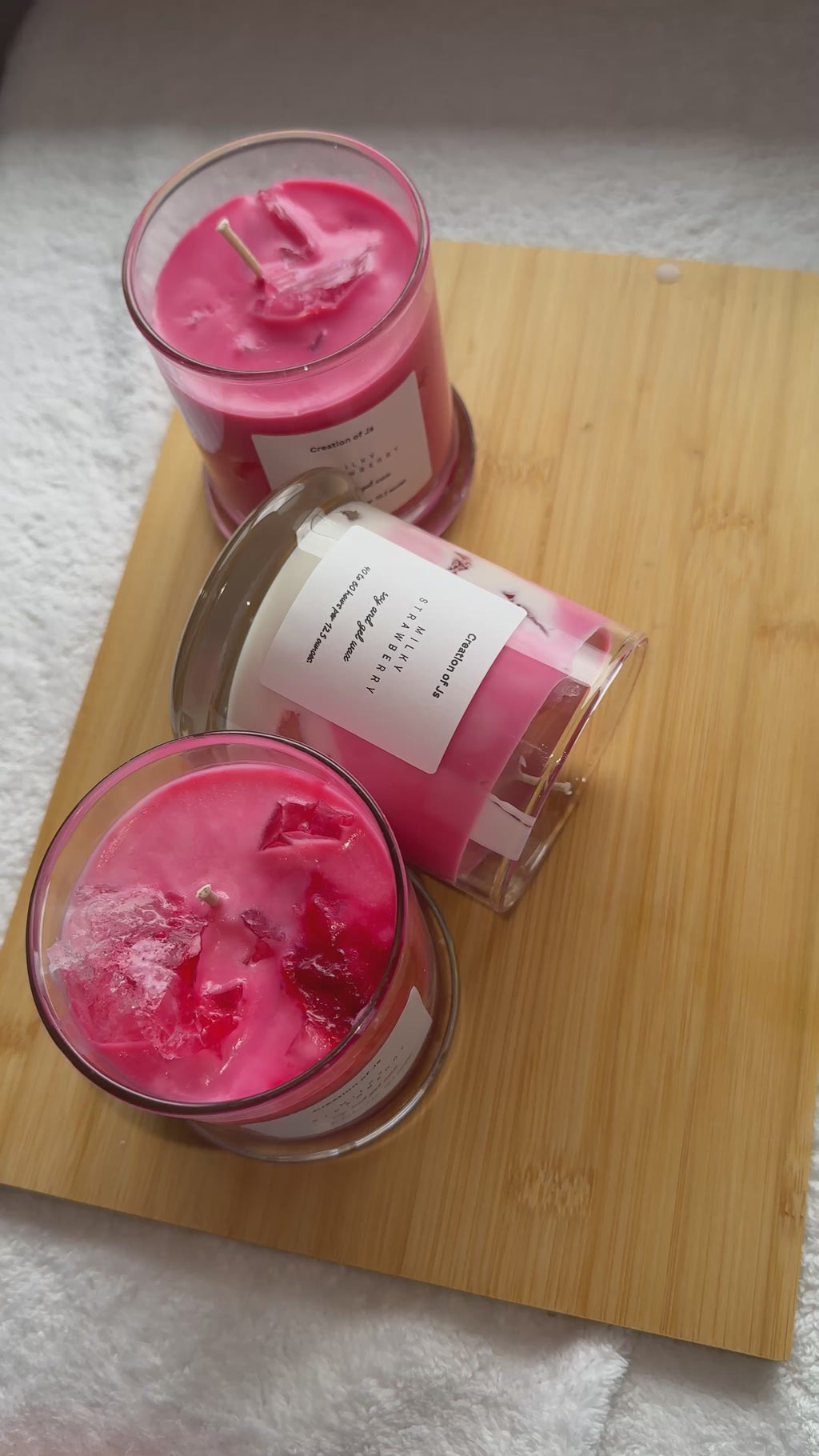 Iced milky strawberry